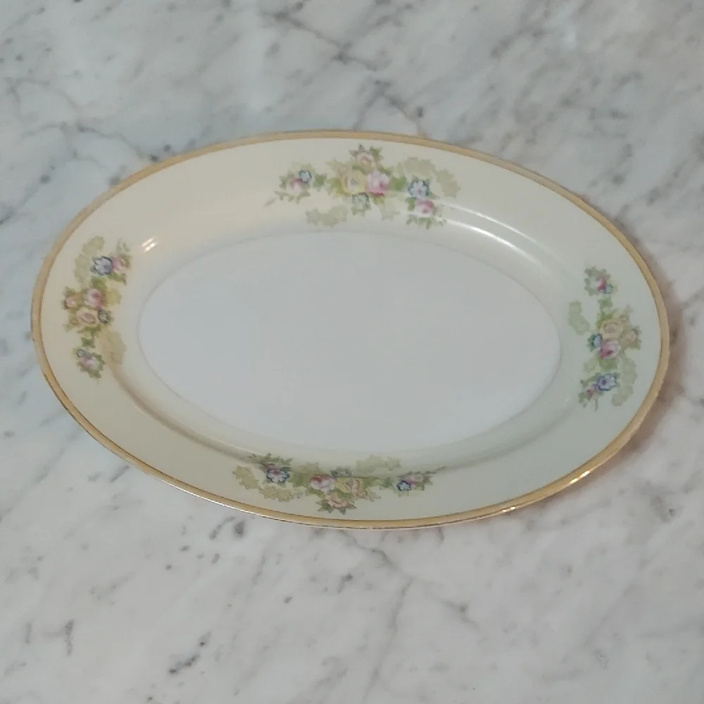 Vintage NSP China Oblong Serving Dish (Japan)